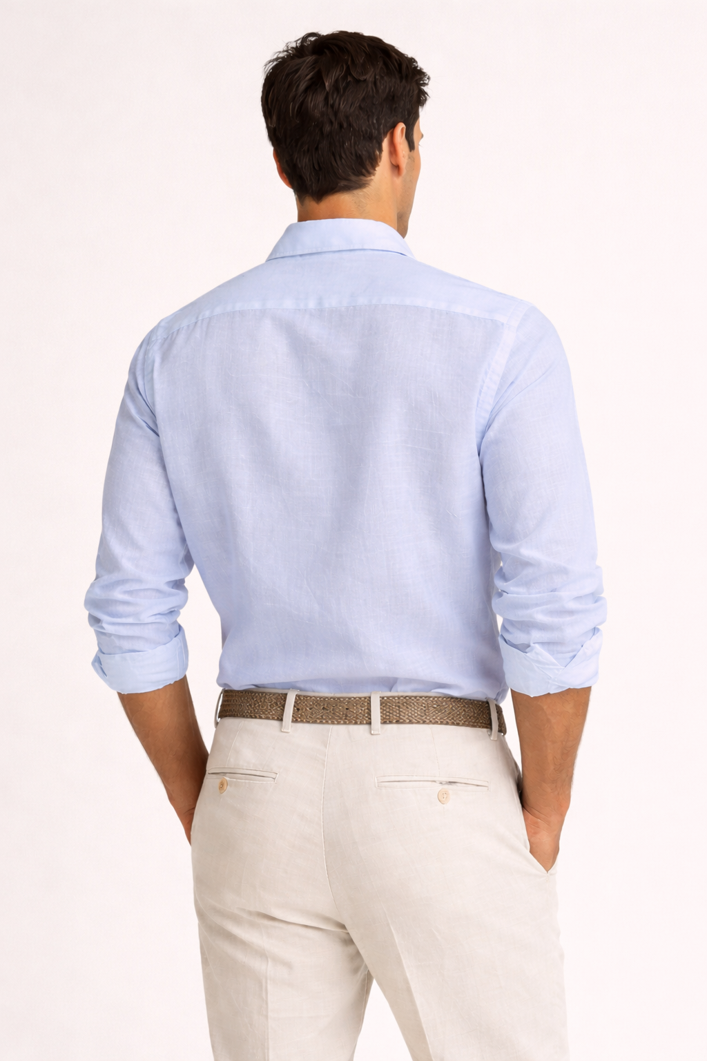 The Everyday Linen Formal Shirt - Powder Blue