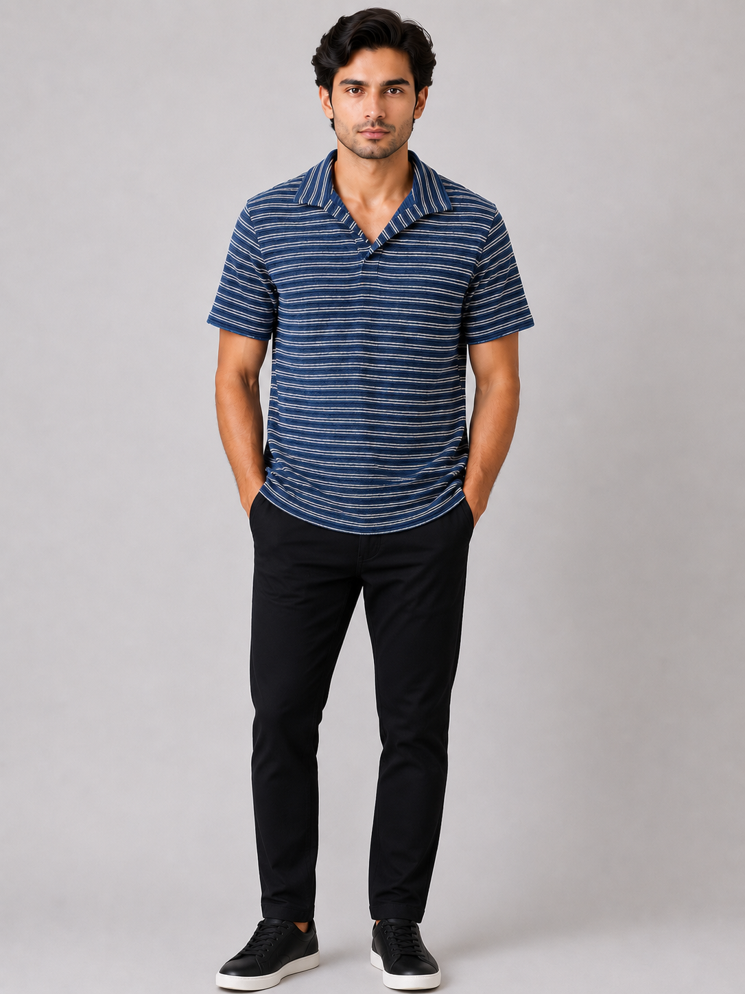 Coastal Stripe Resort Polo