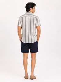 Ash Coast Button-Up - Cream-Black
