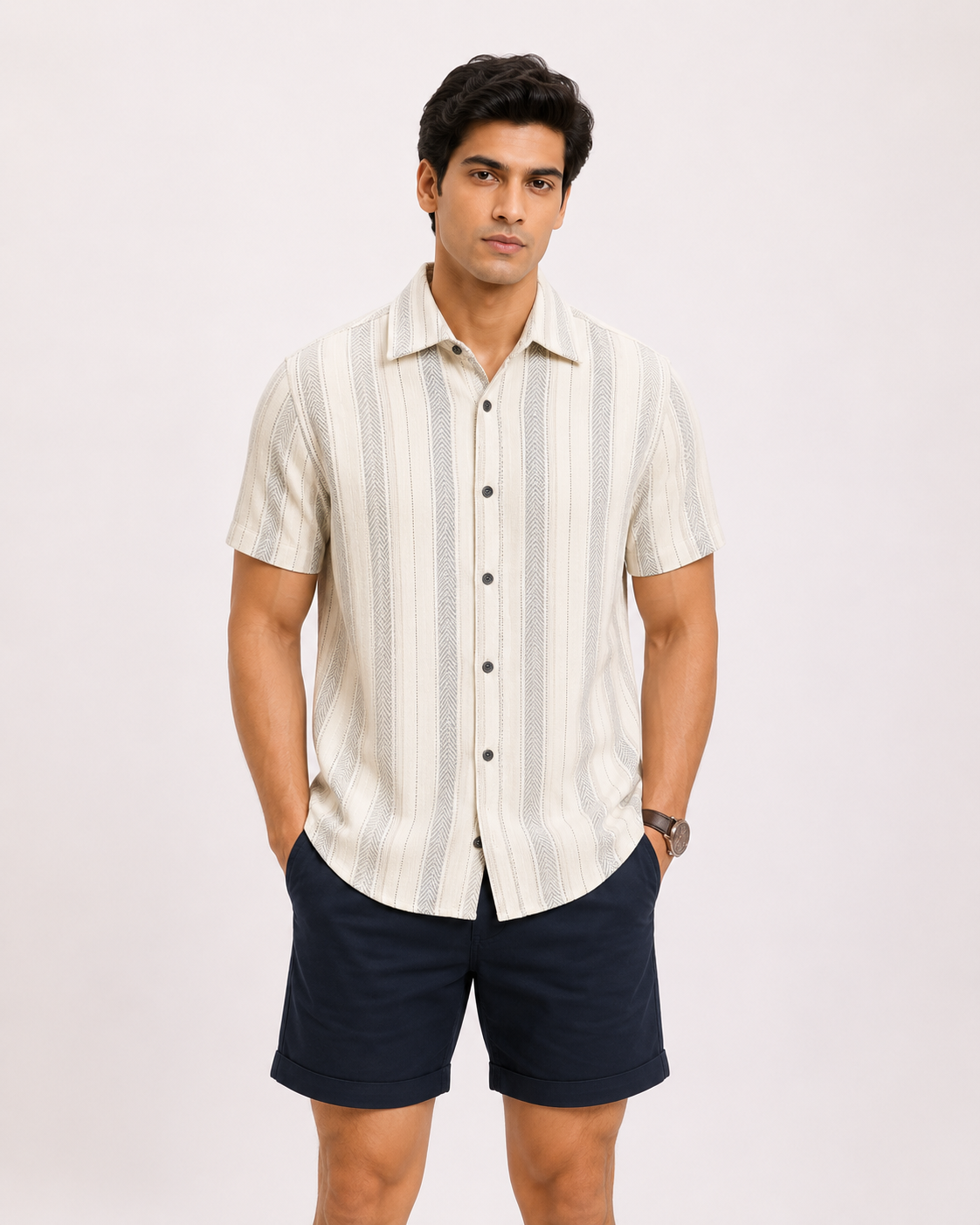Verona Knit Stripe Shirt