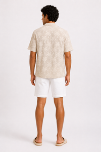 Palm Shade Crochet Shirt