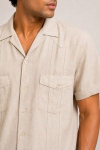 Havana Linen Guayabera Shirt
