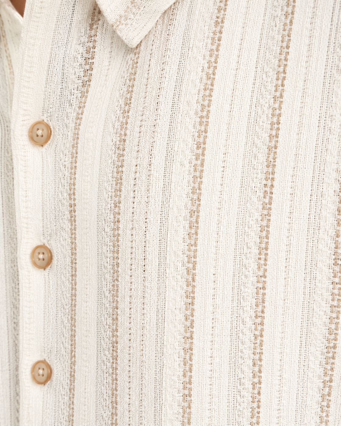 Sandbar Stripe Linen Camp Shirt