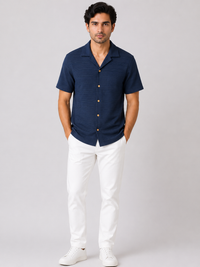 Midnight Resort Textured Shirt