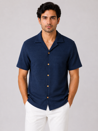 Midnight Resort Textured Shirt
