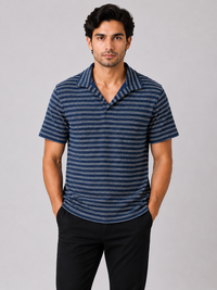 Coastal Stripe Resort Polo