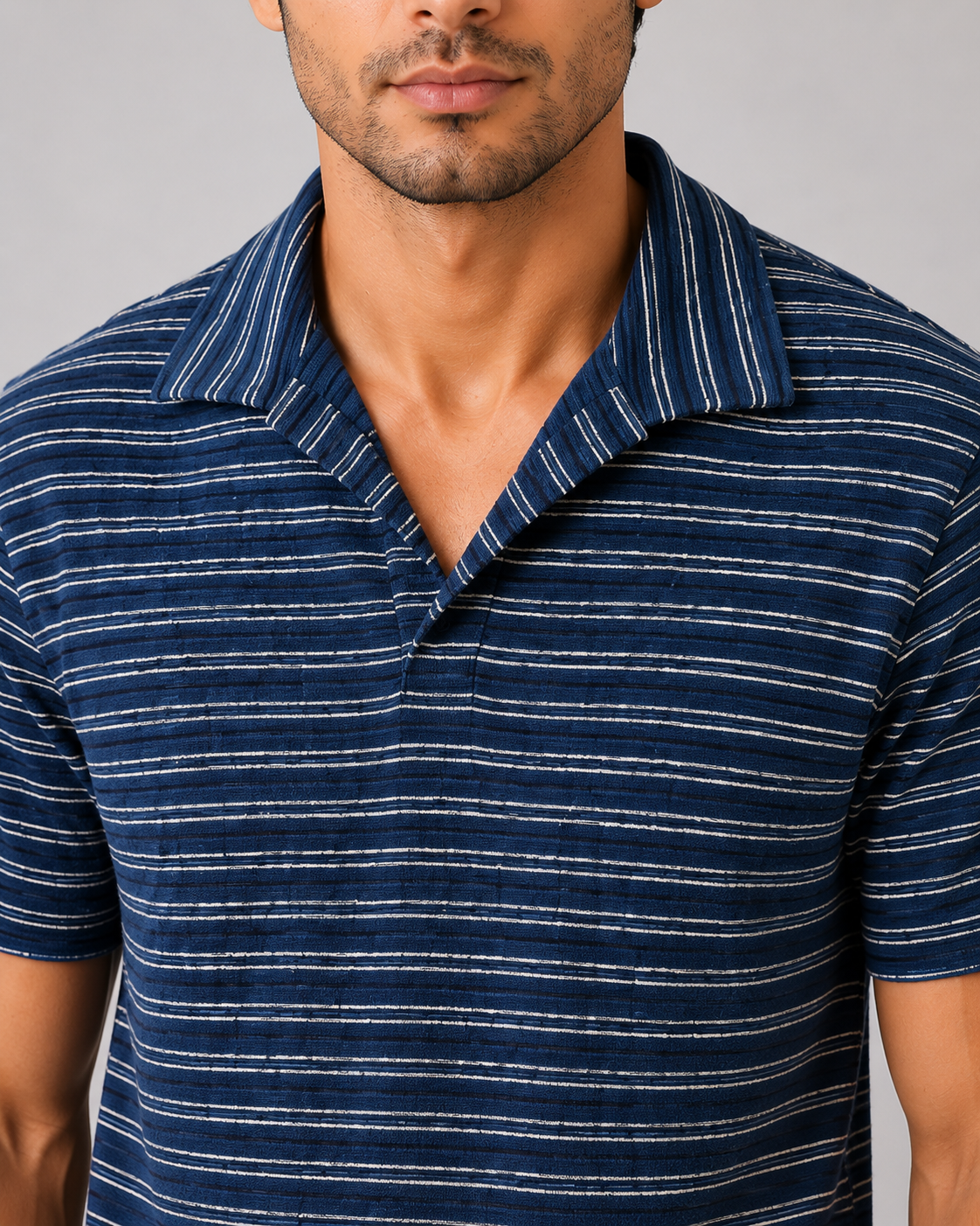 Coastal Stripe Resort Polo