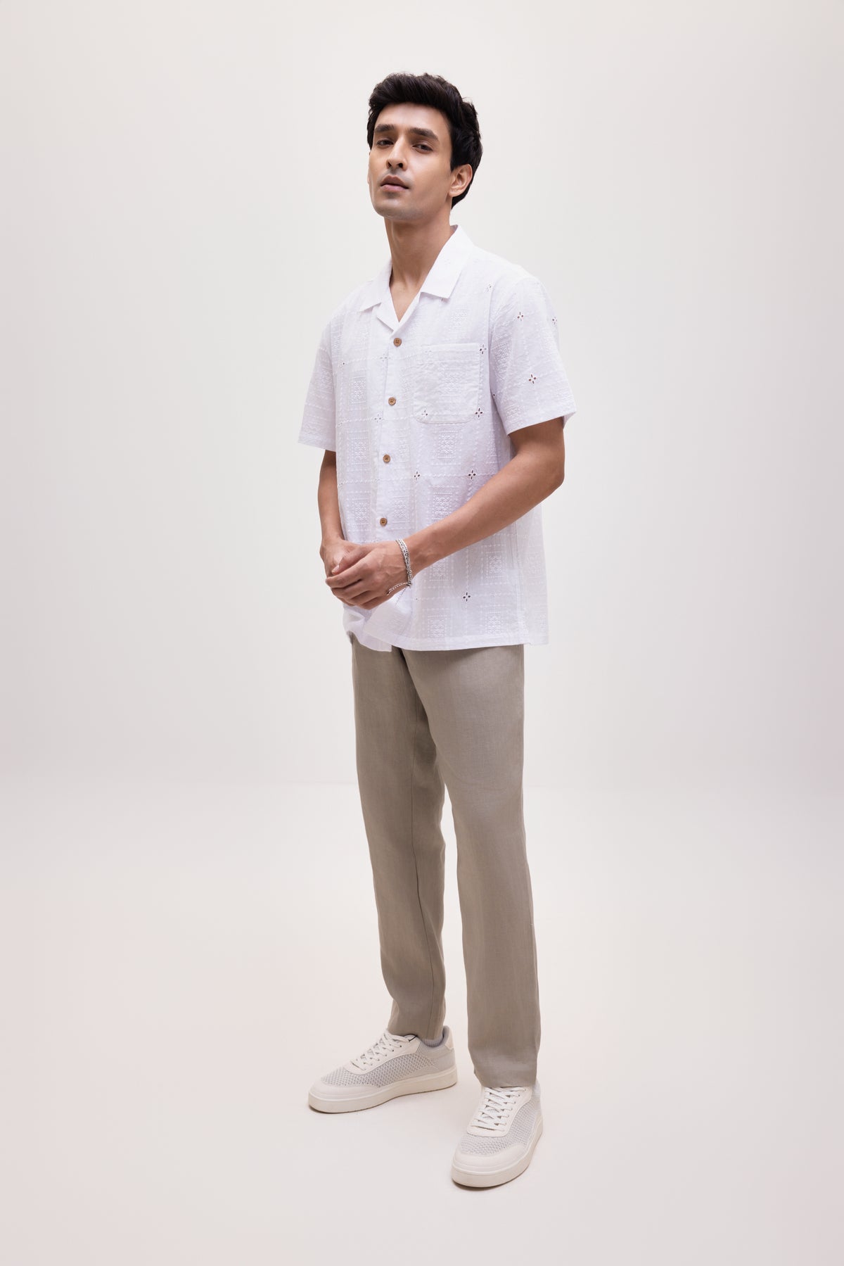 The Sienna Camp Shirt - White