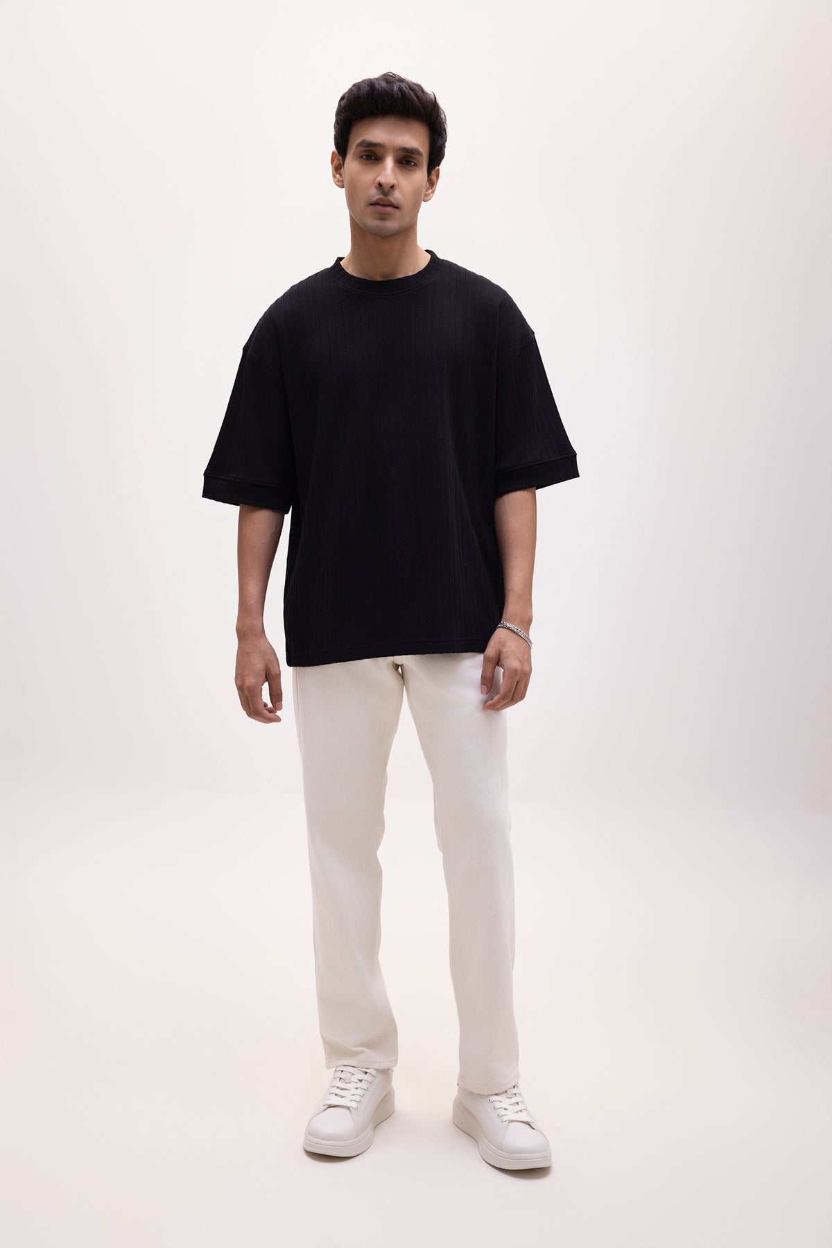 The Ridgeway Rib Tee - Black