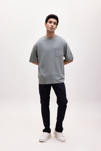The Origins Tee Vintage Wash - Charcoal