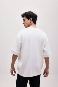 The Ridgeway Rib Tee - White