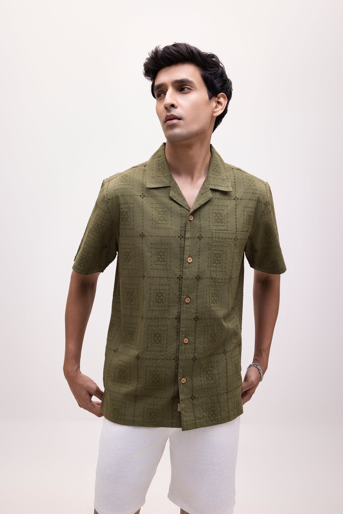 The Sienna Camp Shirt - Green