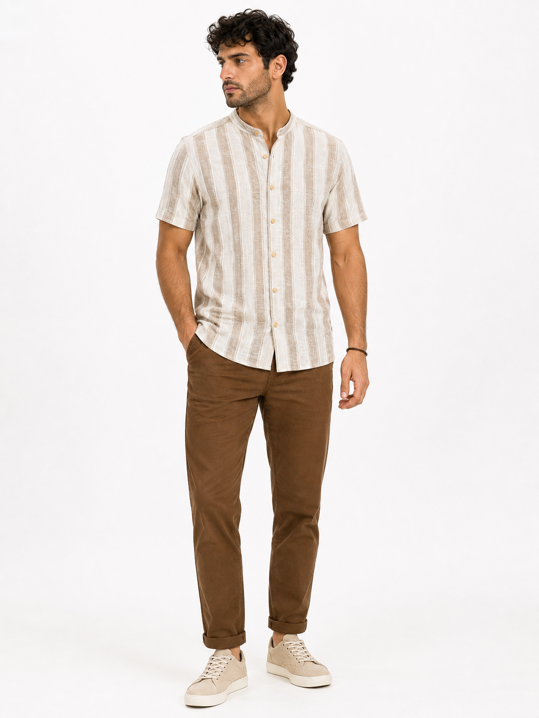 THE LINEAR SHIRT-NATURAL IVORY