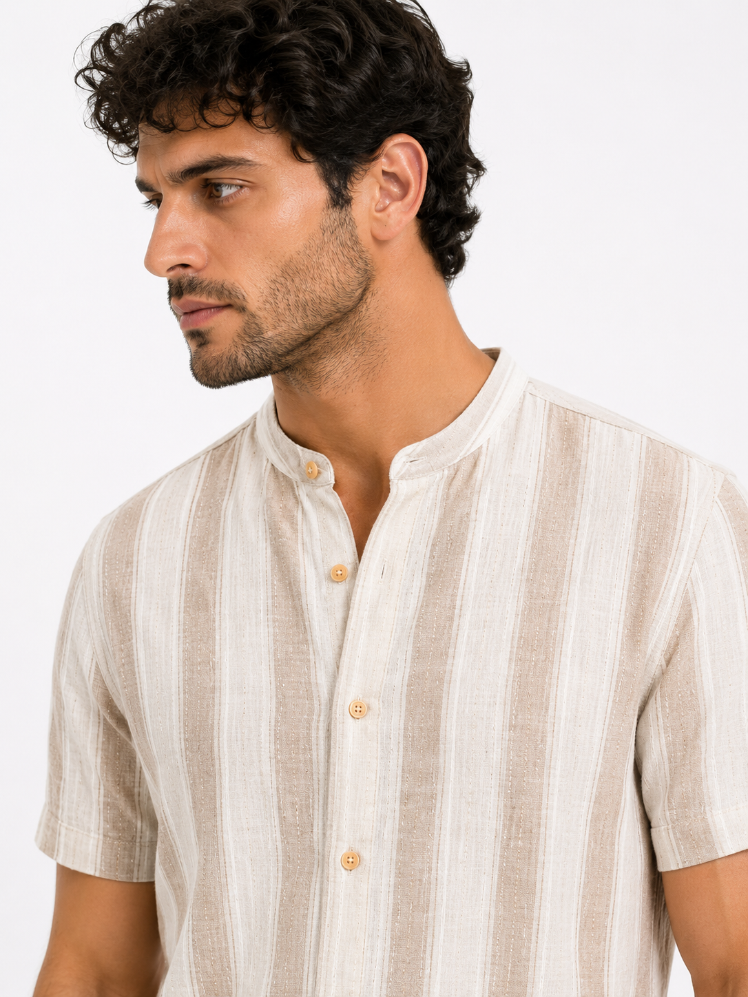 THE LINEAR SHIRT-NATURAL IVORY