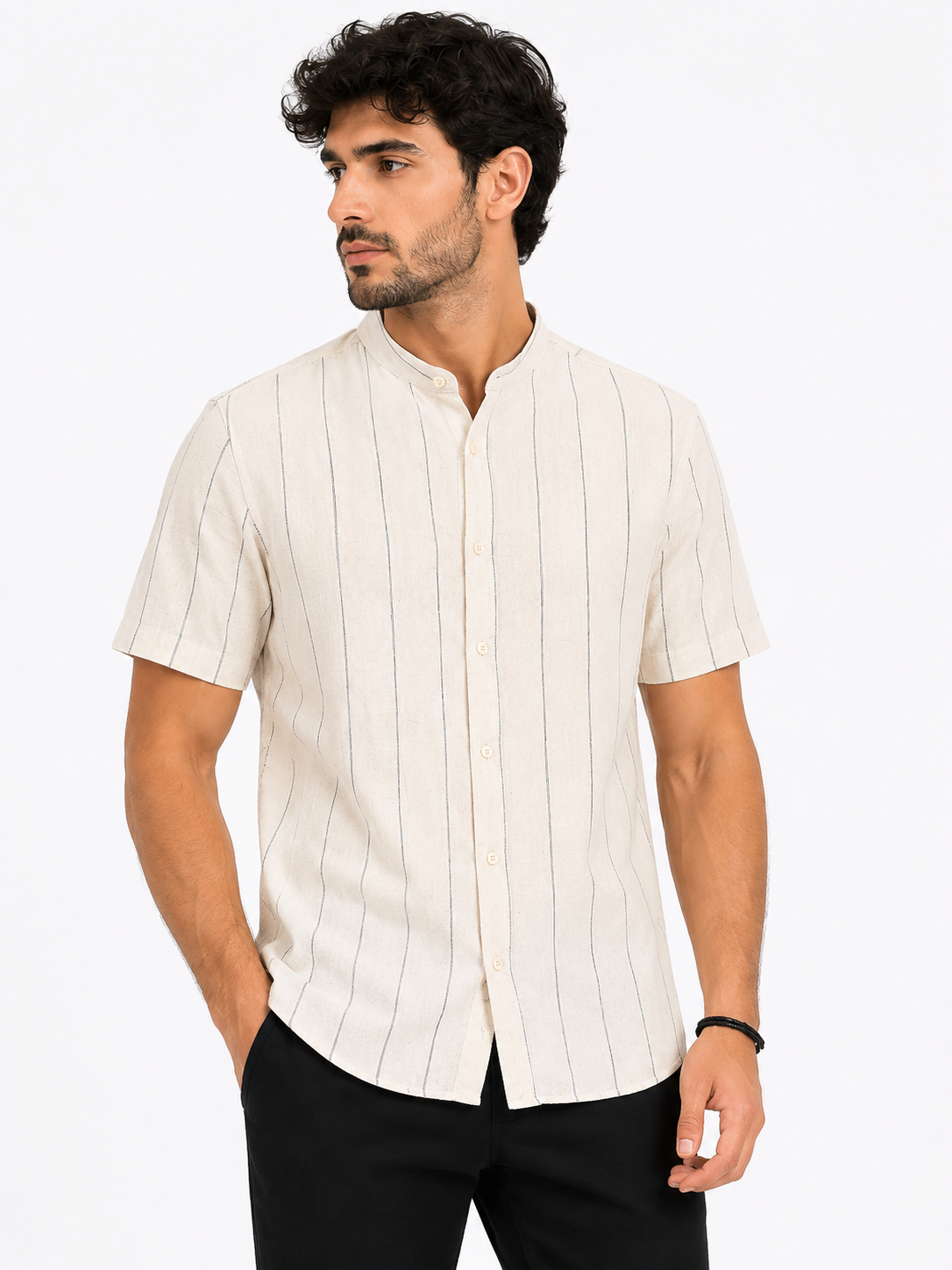 The Fine Line Shirt-Natural