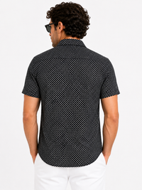 The Noir Mosaic Shirt-Black