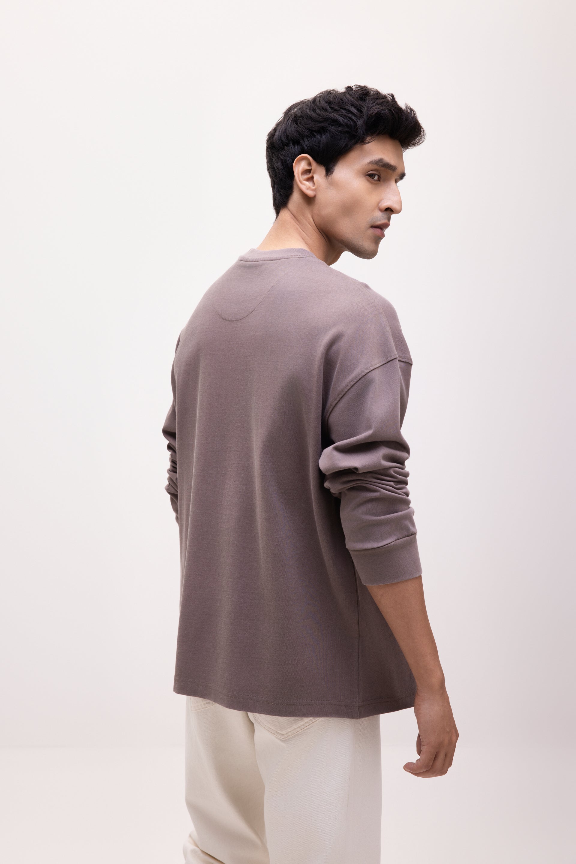 The Origins Long Sleeve Tee - Charcoal