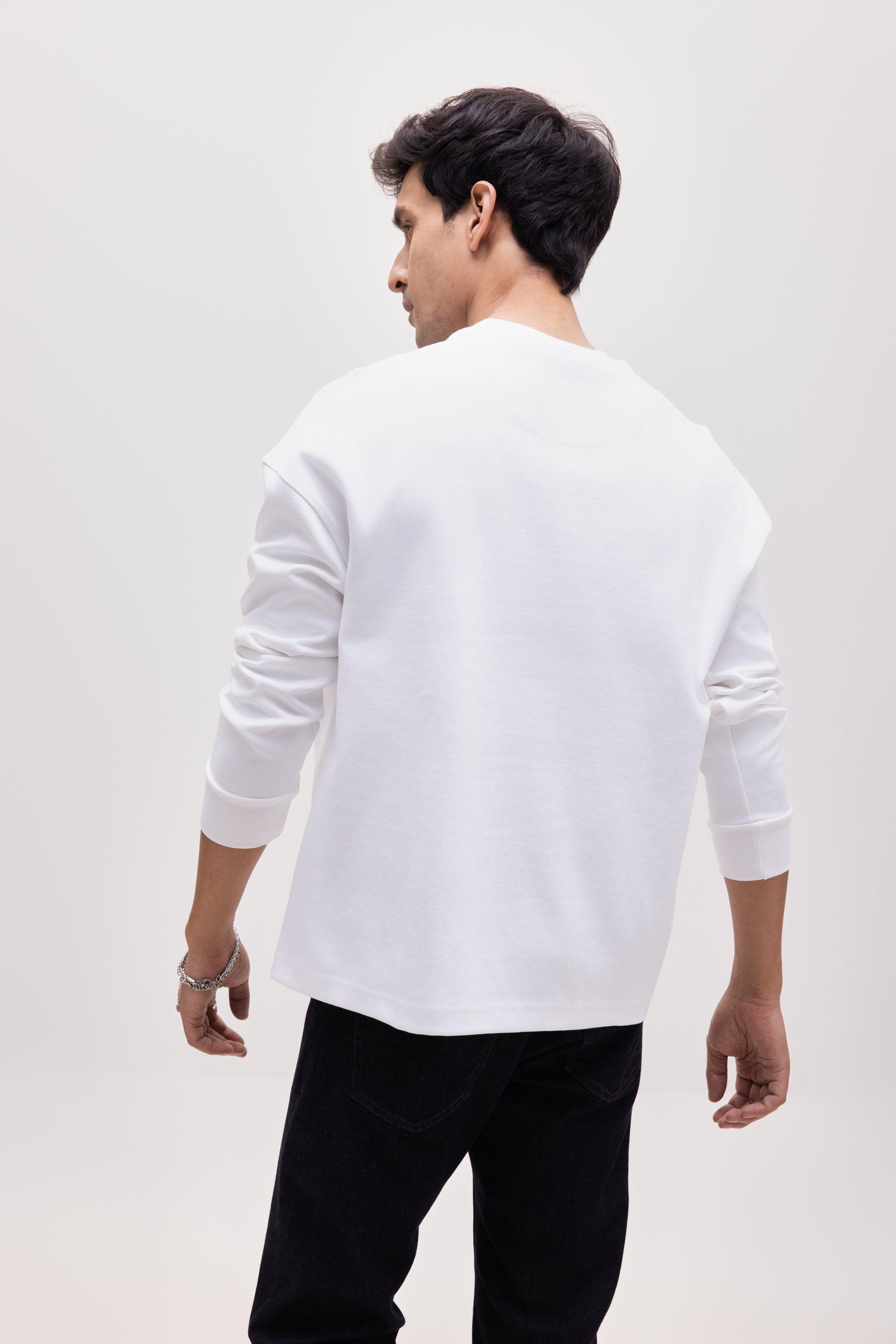 The Origins Long Sleeve Tee - White